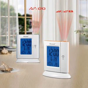 Liela ekrāna skavas vadības projekcijas pulkstenis